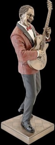 guitarist statuette set bagfra – detaljeret håndværk